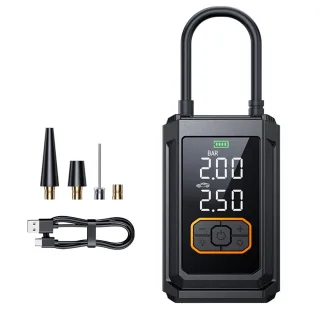 Buwei XM01 Portable Wireless Air Pump Digital Display USB Charging Emergency LED Light for Car Bike Tire Inflation Press