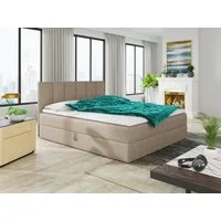 Sofnet Boxbett Star (mit zwei Bettkästen, Bonell-Matratze und Topper), Doppelbett, Polsterbett mit Kopfteil, Boxspringbett