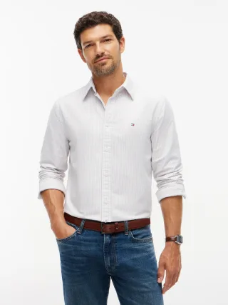 HERITAGE OXFORD STRIPE RF SHIRT Coastal Taupe - Gr. - S