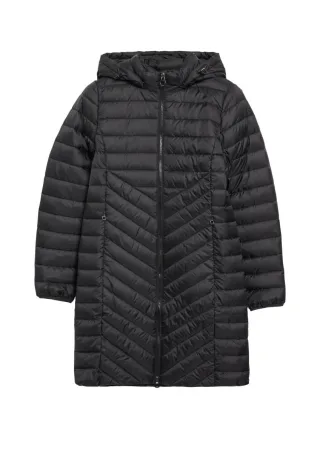 s.Oliver Red Label - Gesteppter Mantel mit Kapuze schwarz - Gr. - 34