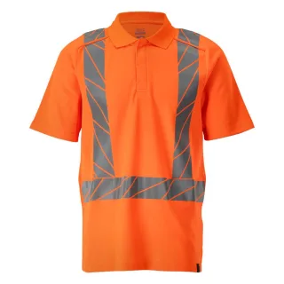MASCOT Herren Polo-Shirt ACCELERATE SAFE Hi-vis Orange XXL - 22183-771-14-XXL