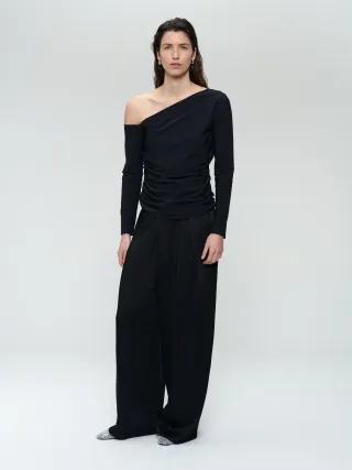 Jane Lushka - Lidia strech technical jersey top black - Gr. - M