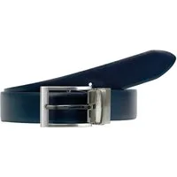 LLOYD Men’s Belts Ledergürtel Wendegürtel 35 mm lässt sich durch Wenden des Streifens in 2 Farben nutzen