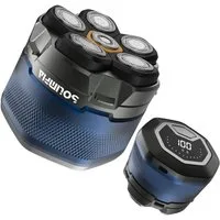 Scttomon Haarschneider FK-8750, Set aus Elektrorasierer und Haartrimmer, Blau