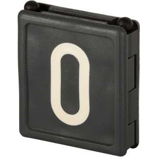 Kerbl Halsbandnummer DUO, 1-stellig 6er Pack schwarz - 209420