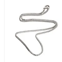 Westernlifestyle Edelstahlkette Milano Cube Venezianerkette aus Edelstahl – 2 mm – 60, 65, 70 cm