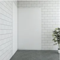 Duschparadies Duschwand 3mm Mattweiß PE-Aluminium Duschwandpaneele Duschwand Duschrückwand, Aluminiumlegierung