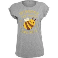 Youth Designz Print-Shirt "Optimismus Sumsi Mit Po" Damen T-Shirt mit lustigem Spruch für Frauen Statement Geschenk Print Fun Spaß
