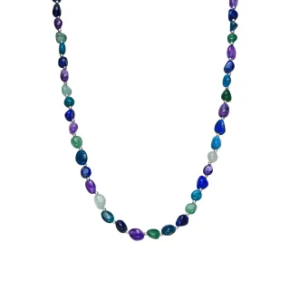 Luxenter Halskette aus Silber mit natürlichem Amethyst – Umavi