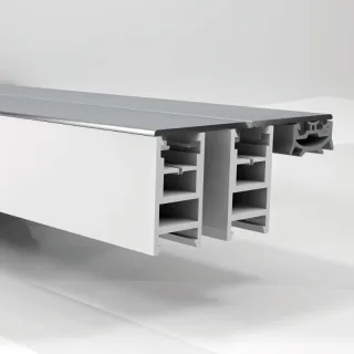 Mendiger Rand Verlegeprofil | Breite 70 mm | für 12-15 mm Stegplatten | Weiß