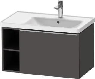 Duravit D-Neo Waschtischunterbau wandhängend Graphit Matt 784x452x440 mm - DE4257070490000 DE4257070490000