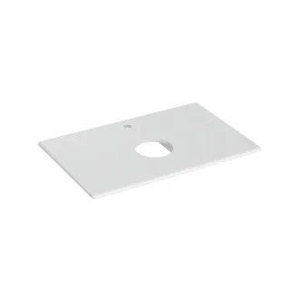 VitrA New Metropole Konsolenplatte 80 x 50 cm zu Aufsatzschale rund Weiß Hochglanz,7546B403-1826 7546B403-1826