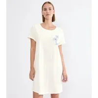 Triumph Nachthemd Nightdresses NDK X weich, atmungsaktiv, gerippter Rundhalsausschnitt, Kurzarm