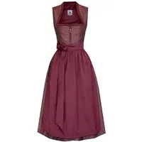 Alpenmärchen Dirndl Langes Dirndl Avelina in dunkelrot - ALM1056