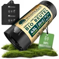 WEIDEBACH Campingtoilette Bio Campingtoilettenbeutel 45L wasserdicht für Campingtoilette, (22-St)