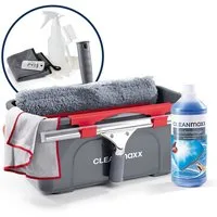 CLEANmaxx Sprühwischer CLEANmaxx Fensterreiniger-Set Professional Fensterputzer Set mit Abzieher & Fensterwischer - für saubere Fenster