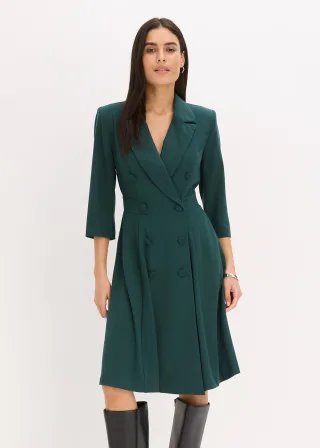 bonprix Blazerkleid mit ausgestelltem Rockteil, grün, Gr.50, Elegantes Blazerkleid mit ausgestelltem Rockteil