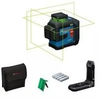 Linienlaser GLL 80-33 G Professional blau/schwarz, grüne Laserlinien, inkl. Universalhalter LB 10