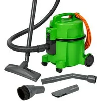 Hitachi Bodenstaubsauger CV-400 PRO GN, beutellos, 7,5L Tank, HEPA, 13m Radius, 880 W, beutellos, 13 m Aktionsradius, Möbel- und Kantenschutz, 7,5 Liter Staubtank