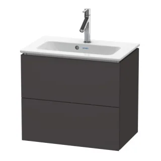 Duravit L-Cube Waschtischunterbau wandhängend Graphit Supermatt 620x391x550 mm - LC625608080 LC625608080