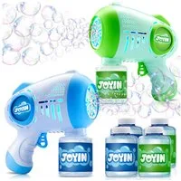 JOYIN Seifenblasenpistole JOYIN 2 Kinder Seifenblasenpistolen mit 4 Flaschen Lösung