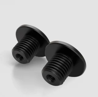 1 Paar Highsider Lenkeradapter für diverse Harley Davidson Modelle Originallenker, Alu, M16 auf M6