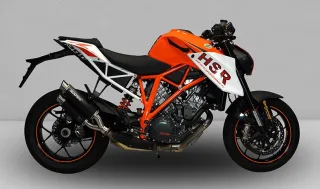 Sport Auspuff Bodis GPX2-S Edelstahl Black KTM 1290 Super Duke R Bj. 2014-2016 ABE