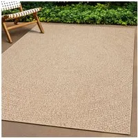 the carpet Teppich Kansas, rechteckig, Höhe: 10 mm, moderner robuster In und Outdoor Teppich Jute Look