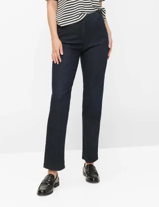 Raphaela by Brax Damen Five-Pocket-Hose Style CARINA FUN DARK BLUE SLIGHTLY USED, denim dunkelblau, Gr. 52K