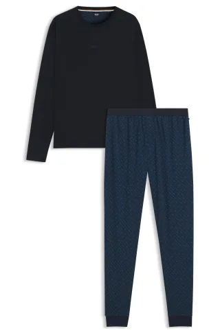 BOSS Menswear Black - Relax Long Set dark blue - Gr. - XXL