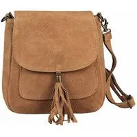 ITALYSHOP24 Schultertasche Made in Italy Damen Leder Tasche CrossOver, als Schultertasche, CrossBody, Umhängetasche tragbar