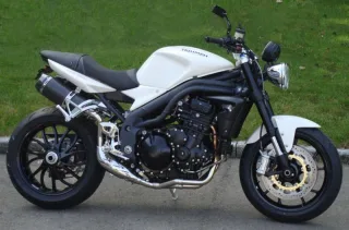 Sport Auspuff Bodis Oval-Tec Edelstahl Black Triumph Speed Triple Bj. 2005-2010 mit ABE
