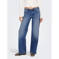 ONLY Weite Jeans ONLJUDY-O LW WIDE LEG DNM TAI712 NOOS niedrige Leibhöhe, weite Beinform