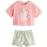 Next T-Shirt & Shorts Kurzärmeliges T-Shirt und Shorts im Set (2-tlg)