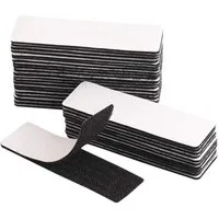 Coonoor Klettband Selbstklebend Extra Stark,Klebepads Doppelseitig, (30-St), Klettverschluss Selbstklebend 3 x 10cm, Schwarz
