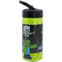Minecraft Trinkflasche Kinder Wasserflasche 410 ml für Alltag Schule und unterwegs