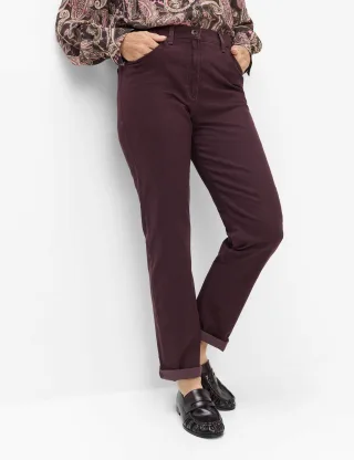 Raphaela by Brax Damen Five-Pocket-Hose Style CORRY, dunkles lila, Gr. 46K