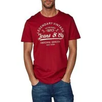 riverso T-Shirt Herren Printshirt RIVLeon Regular Fit (1-tlg) Kurzarm Tee Shirt mit Rundhalsausschnitt aus 100% Baumwolle