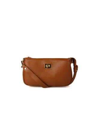 Giulia Monti Schultertasche Goldbraun