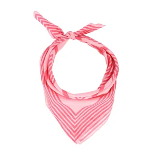 Halsüberkopf Accessoires - 50x50 Tuch Stripe rosé - Gr. - OS
