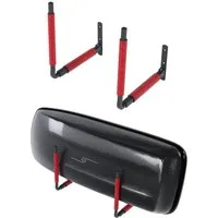 QLS Dachbox-Halterung BOX1, (Set, 2 Wandhalterungen, Montagesatz, für Dachkoffer Gartengeräte Skibox Sportgeräte Surfbrett iSUP)