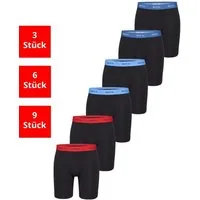Phil & Co. Langer Boxer Long Boxer Briefs - langes Bein - Jersey - ohne störendes Etikett (6-St) Retroshorts Boxershorts Multipack Mehrpack Baumwolle Herren 6-Pack