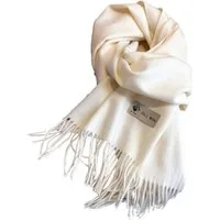 Blusmart Halstuch Schal Damen Warm Herbst Winter unifarben Baumwolle mit quasten, (Dick und weich, Einfarbige Schals und Tücher), Für abendkleid xl Stola Scarf Winterschal