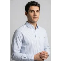 Calvin Klein Jeans Langarmhemd STRIPE OXFORD CLASSIC SHIRT Regular fit mit Rundhlsausschnitt