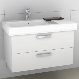 Artiqua 413 Waschtischunterschrank für iCon 124190 Weiß Hochglanz, 413-WU2L-K08-7016-68 413-WU2L-K08-7016-68