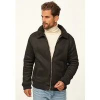 OneRedox Blouson als Weiche Übergangsjacke in Lammfell-Optik Herren Blousonjacke als Winterjacke Bomberjacke