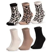 OCCULTO Basicsocken Damen Leo Socken 6er Pack (Modell: Leonie) (6-Paar)