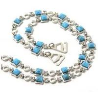 Einkaufszauber BH-Träger Schmuck BH Träger Griechisch Blau - Austausch-BH-Träger (1 Paar), mit Strass und blauen Steinen