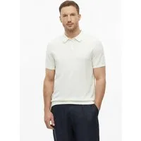 s.Oliver Kurzarmpullover Strickpullover Weiches Strick-Poloshirt aus Baumwoll-Seidenmix