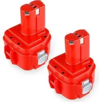 Athlix Ersatz Akku 4,0 Ah für Makita 12-V-Akku, 2er Set, PA1222 1220 1200 Akkupacks (12 V), 2 Stück, 4000 mAh, 20 % längere Laufzeit
